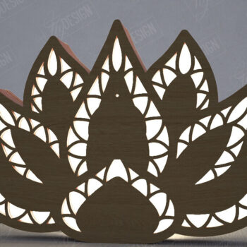 Intra απο ξύλο plywood 3mm-4mm πάχος Ουράνιο Φανάρι | Επιτραπέζιο φως νύχτας Δίασταση 15x15 cm INTRAFABR-112898223 - Image 1