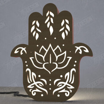 Intra απο ξύλο plywood 3mm-4mm πάχος Ουράνιο Φανάρι | Επιτραπέζιο φως νύχτας Δίασταση 15x15 cm INTRAFABR-112898228 - Image 1