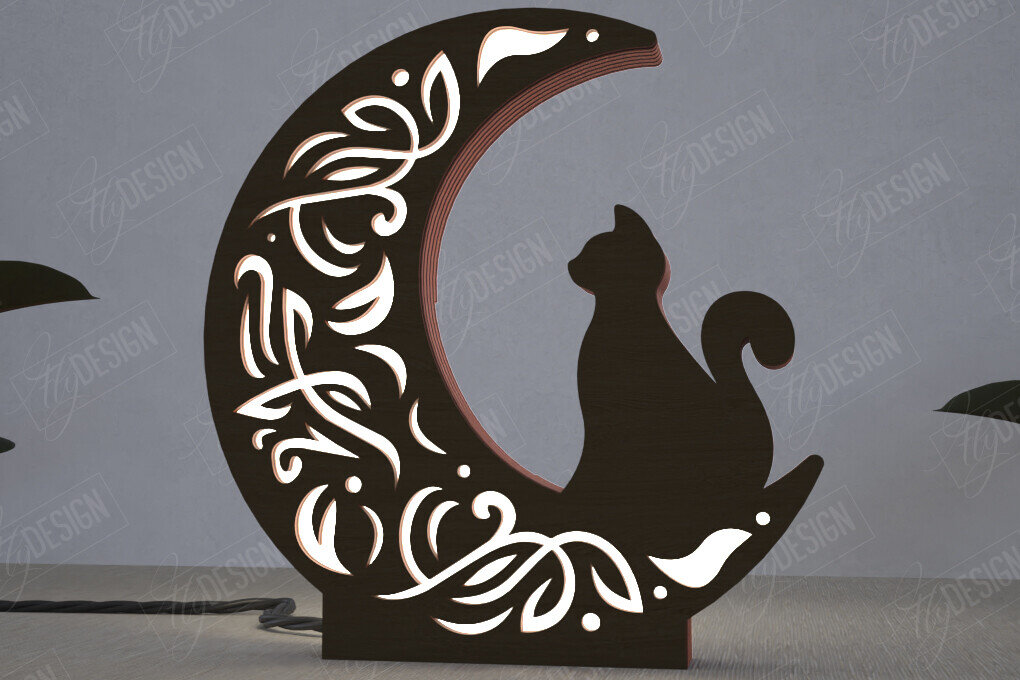 Intra απο ξύλο plywood 3mm-4mm πάχος Ουράνιο Φανάρι | Επιτραπέζιο φως νύχτας Δίασταση 15x15 cm INTRAFABR-112898238