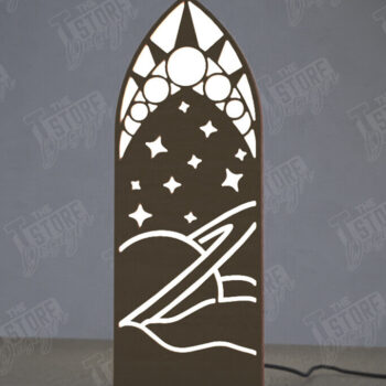 Intra απο ξύλο plywood 3mm-4mm πάχος Ουράνιο Φανάρι | Επιτραπέζιο φως νύχτας Δίασταση 15x15 cm INTRAFABR-112629253 - Image 1