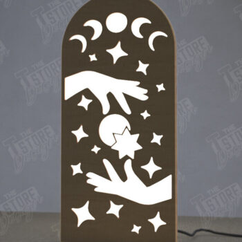 Intra απο ξύλο plywood 3mm-4mm πάχος Ουράνιο Φανάρι | Επιτραπέζιο φως νύχτας Δίασταση 15x15 cm INTRAFABR-112629264 - Image 1