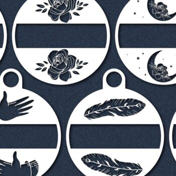 Intra απο ξύλο plywood 3mm-4mm πάχος στολίδι Ουράνιου ονόματος Δίασταση 25x25 cm INTRAFABR-44184526 - Image 1