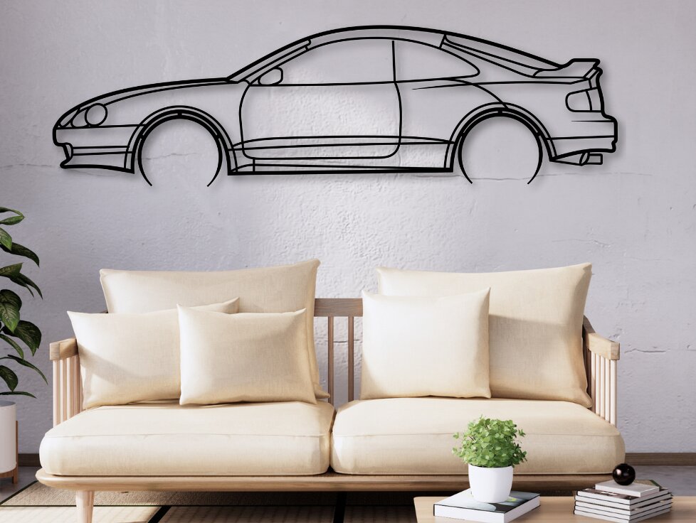 Intra απο ξύλο plywood 3mm-4mm πάχος Celica Car Silhouette, Δίασταση 15x15 cm INTRAFABR-110752491