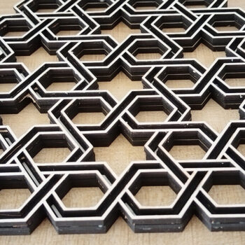 Intra απο ξύλο plywood 3mm-4mm πάχος Στολίδι Celtic 7 Stars Δίασταση 8x8 cm INTRAFABR-113574916 - Image 2