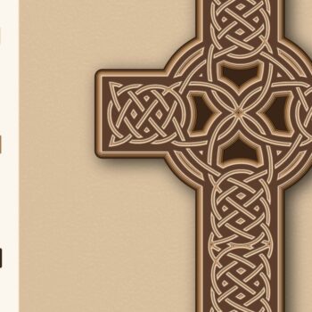 Intra απο ξύλο plywood 3mm-4mm πάχος Celtic Cross, Cut File, Multilayer Δίασταση 15x15 cm INTRAFABR-5734072 - Image 2
