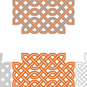 Intra απο ξύλο plywood 3mm-4mm πάχος Κελτικό ορθογώνιο στολίδι Δίασταση 8x8 cm INTRAFABR-113432468 - Image 3