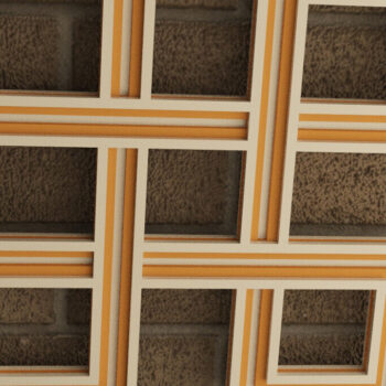 Intra απο ξύλο plywood 3mm-4mm πάχος Κελτικό τετράγωνο στολίδι Δίασταση 8x8 cm INTRAFABR-116906482 - Image 1