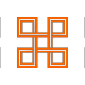 Intra απο ξύλο plywood 3mm-4mm πάχος Κελτικό τετράγωνο στολίδι Δίασταση 8x8 cm INTRAFABR-116906482 - Image 2