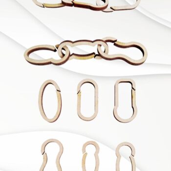 Intra απο ξύλο plywood 3mm-4mm πάχος Chain Design 6 Options, Design Δίασταση 15x15 cm INTRAFABR-123515475 - Image 4