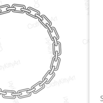 Intra απο ξύλο plywood 3mm-4mm πάχος Chain Frame Papercut Δίασταση 20x30 cm INTRAFABR-24713460 - Image 2
