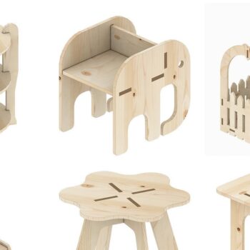 Intra απο ξύλο plywood 3mm-4mm πάχος Τραπεζάκι καρέκλας Flower Box Σχέδιο τραπεζιού σαλονιού Δίασταση 30x20 cm INTRAFABR-39427029 - Image 1