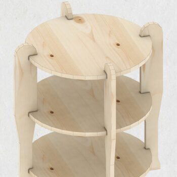 Intra απο ξύλο plywood 3mm-4mm πάχος Τραπεζάκι καρέκλας Flower Box Σχέδιο τραπεζιού σαλονιού Δίασταση 30x20 cm INTRAFABR-39427029 - Image 2