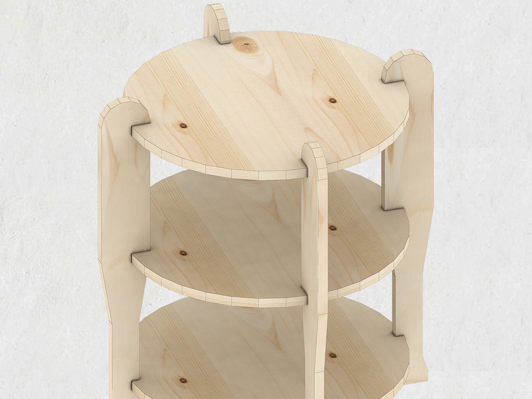 Intra απο ξύλο plywood 3mm-4mm πάχος Τραπεζάκι καρέκλας Flower Box Σχέδιο τραπεζιού σαλονιού Δίασταση 30x20 cm INTRAFABR-39427029 - Image 2