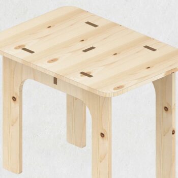 Intra απο ξύλο plywood 3mm-4mm πάχος Τραπεζάκι καρέκλας Flower Box Σχέδιο τραπεζιού σαλονιού Δίασταση 30x20 cm INTRAFABR-39427029 - Image 3