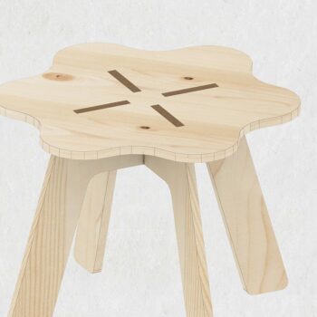 Intra απο ξύλο plywood 3mm-4mm πάχος Τραπεζάκι καρέκλας Flower Box Σχέδιο τραπεζιού σαλονιού Δίασταση 30x20 cm INTRAFABR-39427029 - Image 4