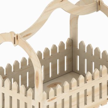 Intra απο ξύλο plywood 3mm-4mm πάχος Τραπεζάκι καρέκλας Flower Box Σχέδιο τραπεζιού σαλονιού Δίασταση 30x20 cm INTRAFABR-39427029 - Image 6