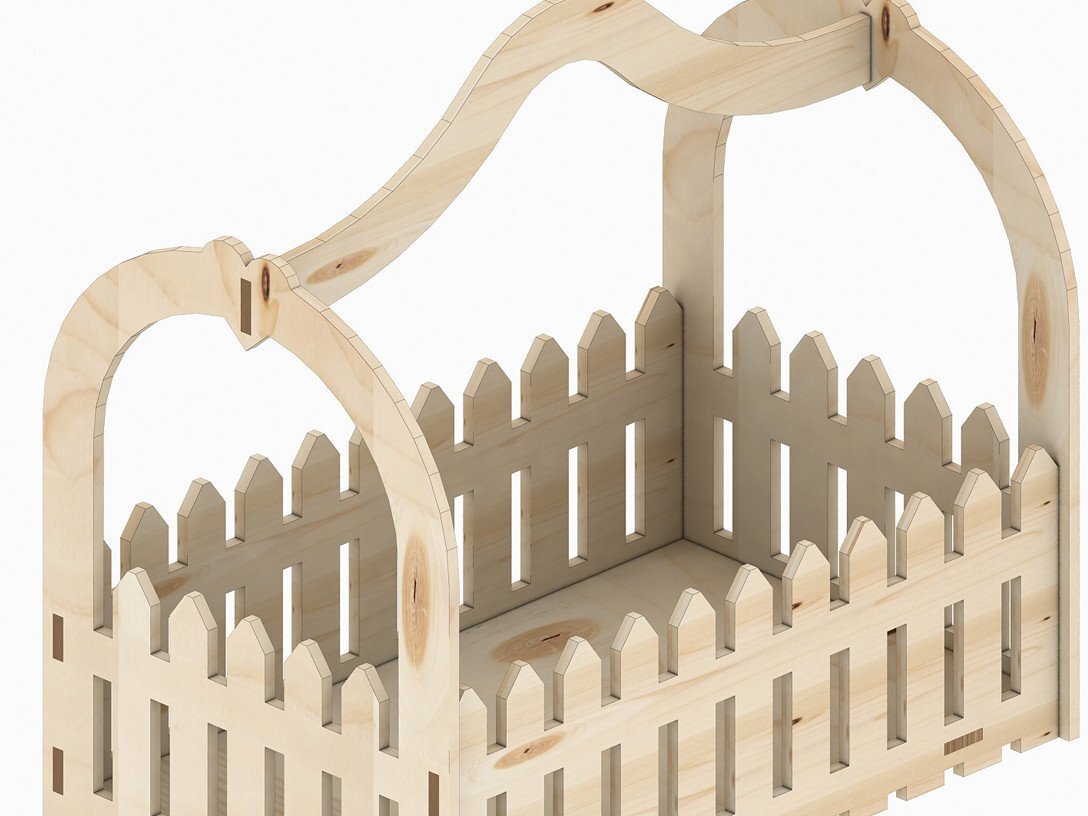 Intra απο ξύλο plywood 3mm-4mm πάχος Τραπεζάκι καρέκλας Flower Box Σχέδιο τραπεζιού σαλονιού Δίασταση 30x20 cm INTRAFABR-39427029 - Image 6