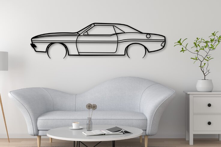 Intra απο ξύλο plywood 3mm-4mm πάχος Challenger Car Silhouette Δίασταση 15x15 cm INTRAFABR-110838197