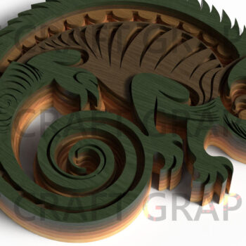 Intra απο ξύλο plywood 3mm-4mm πάχος Chameleon Layered Design Δίασταση 25x25 cm INTRAFABR-121762057 - Image 1