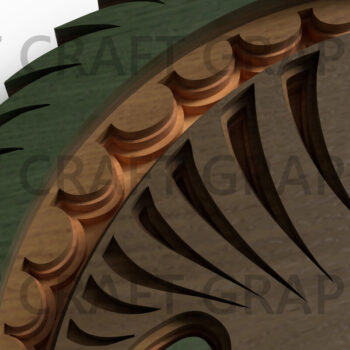 Intra απο ξύλο plywood 3mm-4mm πάχος Chameleon Layered Design Δίασταση 25x25 cm INTRAFABR-121762057 - Image 4