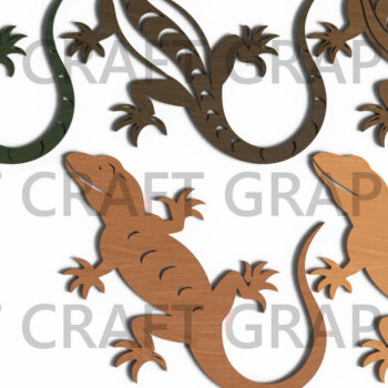 Intra απο ξύλο plywood 3mm-4mm πάχος Chameleon , Lizard Layered , Repti Δίασταση 25x25 cm INTRAFABR-121762137 - Image 4