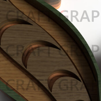 Intra απο ξύλο plywood 3mm-4mm πάχος Chameleon , Lizard Layered , Repti Δίασταση 25x25 cm INTRAFABR-121762137 - Image 5