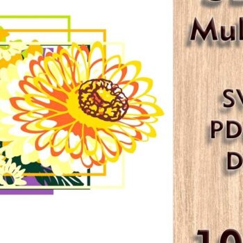 Intra απο ξύλο plywood 3mm-4mm πάχος Πολυστρωματικό κοπής Chamomile 3D Δίασταση 9x9 cm INTRAFABR-114261704 - Image 3