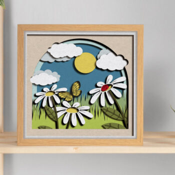 Intra απο ξύλο plywood 3mm-4mm πάχος Πρότυπο κοπής πολυστρωματικού χαρτιού CHAMOMILE Δίασταση 4x4 cm INTRAFABR-80169022 - Image 3