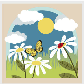 Intra απο ξύλο plywood 3mm-4mm πάχος Πρότυπο κοπής πολυστρωματικού χαρτιού CHAMOMILE Δίασταση 4x4 cm INTRAFABR-80169022 - Image 4