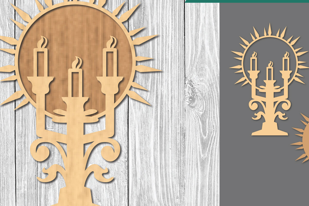 Intra απο ξύλο plywood 3mm-4mm πάχος Πολυέλαιος Διακόσμηση κοπής με λέιζερ Δίασταση 15x15 cm INTRAFABR-109409781