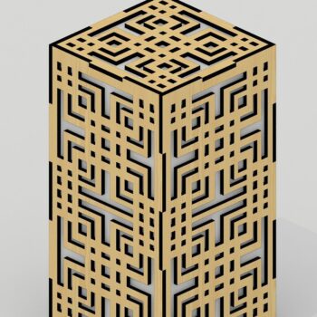 Intra απο ξύλο plywood 3mm-4mm πάχος Πολυέλαιος. κοπής με λέιζερ , , CD Δίασταση 30x20 cm INTRAFABR-39967236 - Image 2