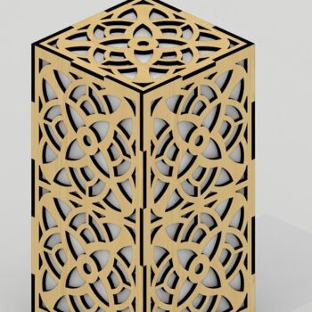 Intra απο ξύλο plywood 3mm-4mm πάχος Πολυέλαιος. κοπής με λέιζερ , , CD Δίασταση 30x20 cm INTRAFABR-39967236 - Image 4