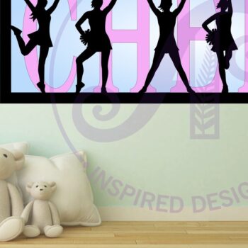 Intra απο ξύλο plywood 3mm-4mm πάχος Cheer 3 Layered Wall Art Sign, . Δίασταση 20x20 cm INTRAFABR-118507433 - Image 2
