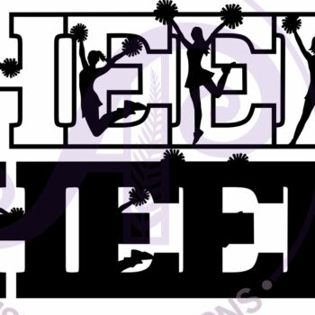 Intra απο ξύλο plywood 3mm-4mm πάχος Cheer Word Art Wall Art, . Δίασταση 20x20 cm INTRAFABR-118309897 - Image 3