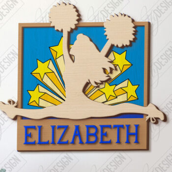 Intra απο ξύλο plywood 3mm-4mm πάχος Μαζορέτα σημάδι | Διακόσμηση τοίχου Δίασταση 30x20 cm INTRAFABR-122963051 - Image 1