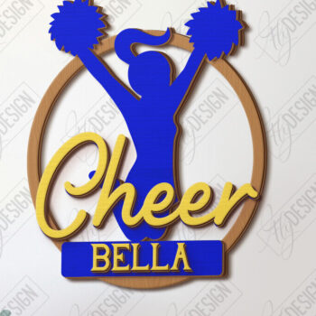 Intra απο ξύλο plywood 3mm-4mm πάχος Μαζορέτα σημάδι | Διακόσμηση τοίχου Δίασταση 30x20 cm INTRAFABR-122963048 - Image 1