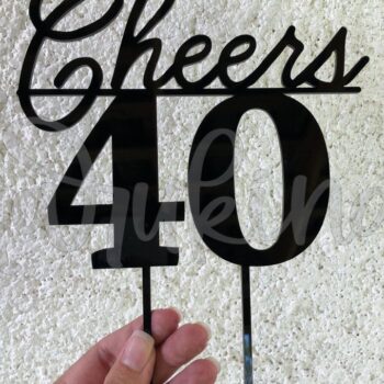Intra απο ξύλο plywood 3mm-4mm πάχος ΤΟΥΠΕΡ ΤΟΥΡΤΩΝ CHEERS 40 Δίασταση 15x15 cm INTRAFABR-37129052 - Image 1