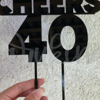 Intra απο ξύλο plywood 3mm-4mm πάχος ΤΟΥΠΕΡ ΤΟΥΡΤΩΝ CHEERS 40 Δίασταση 15x15 cm INTRAFABR-37129052 - Image 2