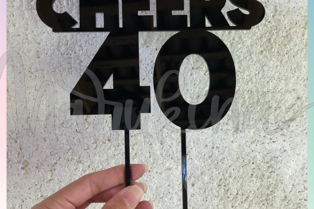 Intra απο ξύλο plywood 3mm-4mm πάχος ΤΟΥΠΕΡ ΤΟΥΡΤΩΝ CHEERS 40 Δίασταση 15x15 cm INTRAFABR-37129052 - Image 2