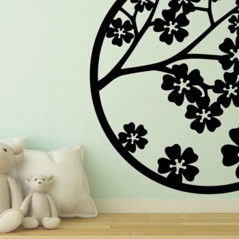 Intra απο ξύλο plywood 3mm-4mm πάχος Επιγραφή τοίχου Cherry Blossom, . Δίασταση 10x10 cm INTRAFABR-78975183 - Image 3