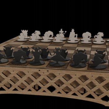 Intra απο ξύλο plywood 3mm-4mm πάχος Τέχνη σκακιέρας για διακόσμηση σπιτιού Δίασταση 3x3 cm INTRAFABR-113818560 - Image 1