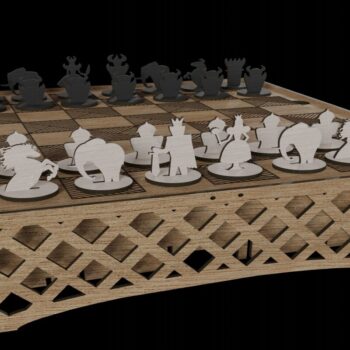 Intra απο ξύλο plywood 3mm-4mm πάχος Τέχνη σκακιέρας για διακόσμηση σπιτιού Δίασταση 3x3 cm INTRAFABR-113818560 - Image 2