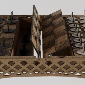 Intra απο ξύλο plywood 3mm-4mm πάχος Τέχνη σκακιέρας για διακόσμηση σπιτιού Δίασταση 3x3 cm INTRAFABR-113818560 - Image 7