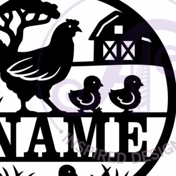 Intra απο ξύλο plywood 3mm-4mm πάχος Κοτόπουλα στο αγρόκτημα Ονομασία κοπής με λέιζερ Δίασταση 10x10 cm INTRAFABR-124607733 - Image 5