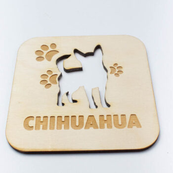 Intra απο ξύλο plywood 3mm-4mm πάχος Σουβέρ Chihuahua Δίασταση 15x15 cm INTRAFABR-67776301 - Image 2