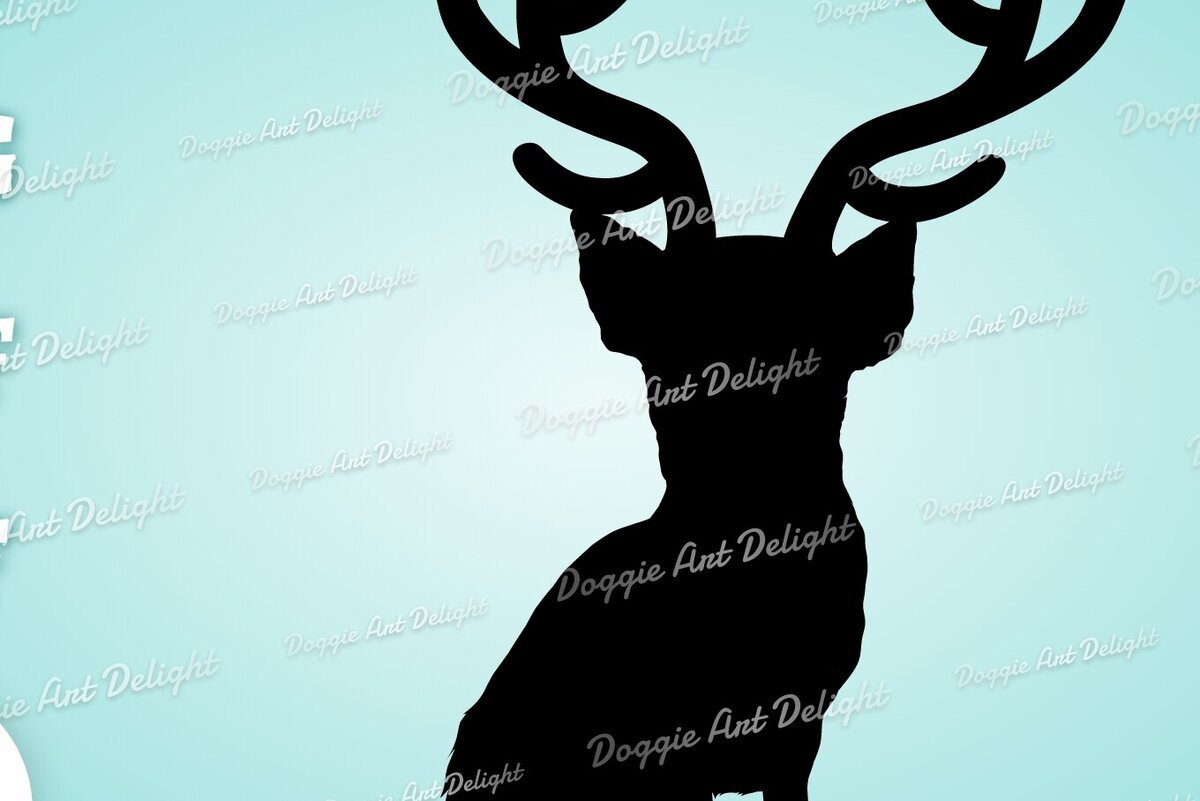 Intra απο ξύλο plywood 3mm-4mm πάχος Chihuahua Τάρανδος Christmas Dog Δίασταση 15x15 cm INTRAFABR-82728730