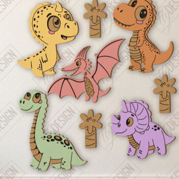 Intra απο ξύλο plywood 3mm-4mm πάχος κοπής με λέιζερ Παιδικό Δωμάτιο Διακόσμηση τοίχου Δίασταση 15x15 cm INTRAFABR-123135041 - Image 3