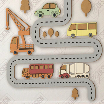 Intra απο ξύλο plywood 3mm-4mm πάχος κοπής με λέιζερ Παιδικό Δωμάτιο Διακόσμηση τοίχου Δίασταση 15x15 cm INTRAFABR-123135041 - Image 6