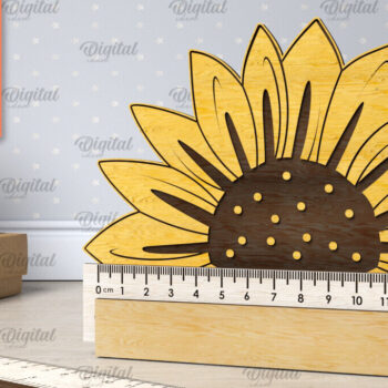 Intra απο ξύλο plywood 3mm-4mm πάχος Σχέδιο κοπής με λέιζερ Παιδικός Σχολικός Χάρακας Δίασταση 30x20 cm INTRAFABR-107623449 - Image 1