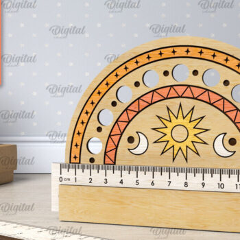 Intra απο ξύλο plywood 3mm-4mm πάχος Σχέδιο κοπής με λέιζερ Παιδικός Σχολικός Χάρακας Δίασταση 30x20 cm INTRAFABR-107623535 - Image 1